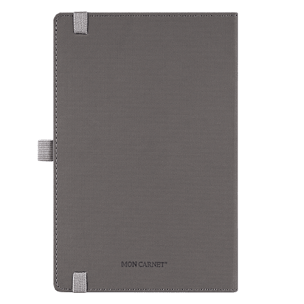 Ежедневник Alfa Note Pasu А5, серый/серый,  недатированный, в твердой обложке