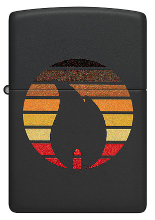 Зажигалка ZIPPO Colorblock с покрытием Black Matte, латунь/сталь, черная, 38x13x57 мм