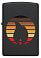 Зажигалка ZIPPO Colorblock с покрытием Black Matte, латунь/сталь, черная, 38x13x57 мм small_img_2