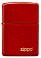 Зажигалка ZIPPO Classic с покрытием Metallic Red, латунь/сталь, красная, матовая, 38x13x57 мм small_img_2