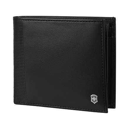 Портмоне VICTORINOX Altius Alox с защитой от сканирования RFID, чёрное, натуральная кожа, 10x2x11 см