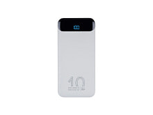 RIVACASE VA2540 (10 000mAh), QC/PD 20W внешний аккумулятор с дисплеем, белый 12/48
