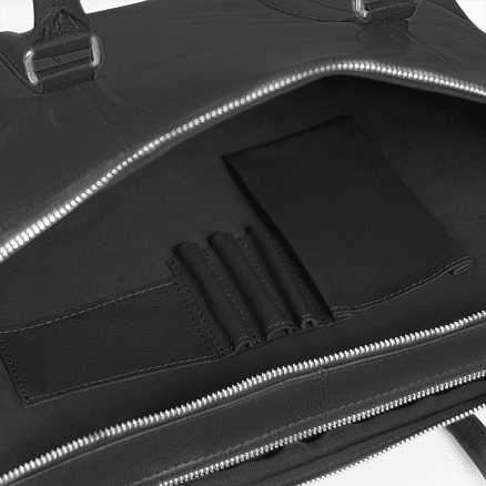 Портфель для ноутбука Vancouver Leather из натуральной кожи, черный