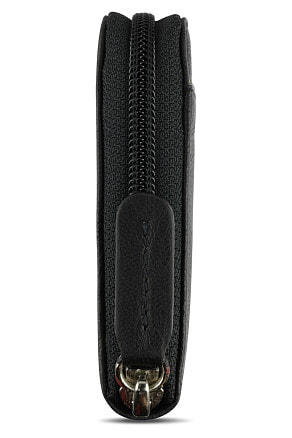 Кошелёк женский BUGATTI Banda, с защитой данных RFID, чёрный, кожа козы/полиэстер, 18,5х2х10 см