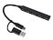 USB-хаб Link с коннектором 2-в-1 USB-C и USB-A, 2.0/3.0, черный small_img_1