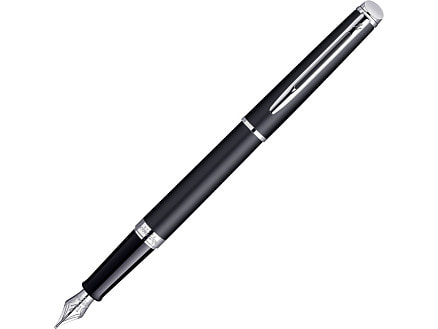Ручка перьевая Waterman Hemisphere Matt Black CT F, черный матовый/серебристый