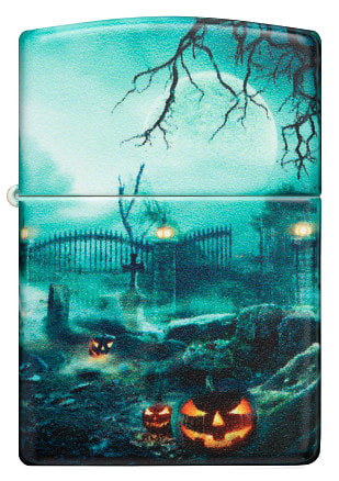 Зажигалка ZIPPO Graveyard с покрытием 540 Matte, латунь/сталь, разно