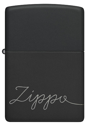 Зажигалка ZIPPO Classic с покрытием Black Matte, латунь/сталь, черная, матовая, 38x13x57 мм