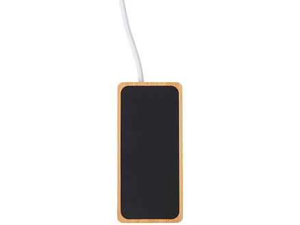 USB хаб с подсветкой лого Reedia S5, 3*USB, 1*Type C, бамбук, черный