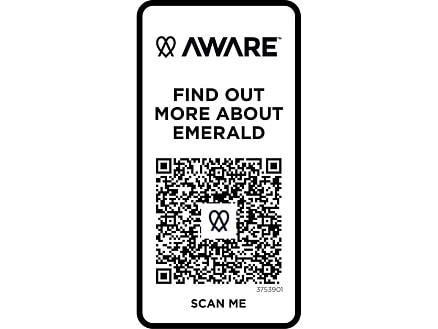Emerald поло унисекс с коротким рукавом из переработанных материалов Aware™. - Белый