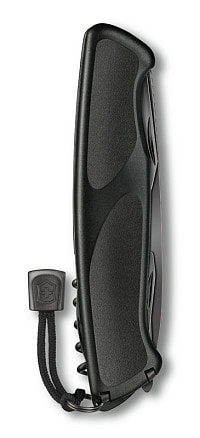 Нож перочинный VICTORINOX RangerGrip 55 Onyx Black, 130 мм, 12 функций, с фиксатором лезвия, чёрный