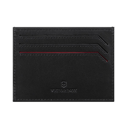 Визитница VICTORINOX Altius Alox с защитой от сканирования RFID, чёрная, натуральная кожа, 8x1x10 см