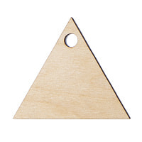 Ёлочное украшение TRIANGLE, дерево, 80 х 70 мм