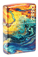 Зажигалка ZIPPO Classic с покрытием 540 Tumbled Brass, латунь/сталь, разно