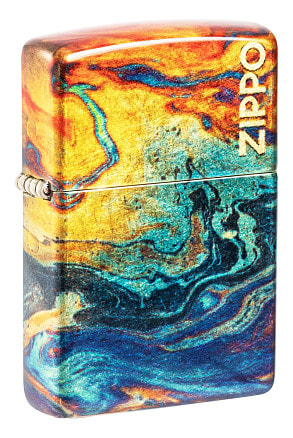 Зажигалка ZIPPO Classic с покрытием 540 Tumbled Brass, латунь/сталь, разно