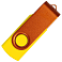 Флеш накопитель USB 2.0 Twister Сolor Mix 16GB, пластик Софт Тач/металл, желтый/оранжевый small_img_2