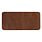 Шеврон Rectangle Smooth Leather размер 60*30 мм, коричневый, со скругленными углами_КОРИЧНЕВЫЙ