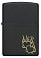 Зажигалка ZIPPO Fire Heart с покрытием Black Matte, латунь/сталь, черная, матовая, 38x13x57 мм small_img_2