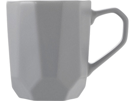 Кружка с гранями Amery, 310мл, серый матовый