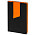Ежедневник Bookmark, недатированный, черный с оранжевым_недатированный