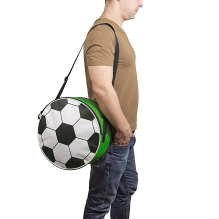 Сумка футбольная; зеленый, D36 cm; 600D полиэстер
