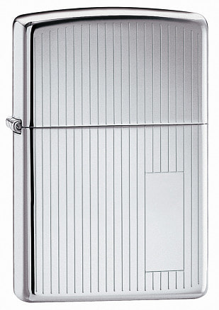 Зажигалка ZIPPO Classic с покрытием High Polish Chrome, латунь/сталь, серебристая, 38x13x57 мм