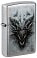 Зажигалка ZIPPO Dragon Design с покрытием Linen Weave, латунь/сталь, серебристая, 38x13x57 мм small_img_1