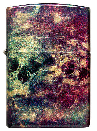 Зажигалка ZIPPO Galaxy Skull с покрытием 540 Tumbled Brass, латунь/сталь, разно