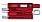 Швейцарская карточка VICTORINOX SwissCard Classic, 10 функций, полупрозрачная красная_КРАСНЫЙ