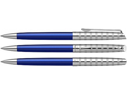 Шариковая ручка Waterman Hemisphere French riviera Deluxe BLU LOUNGE в подарочной коробке