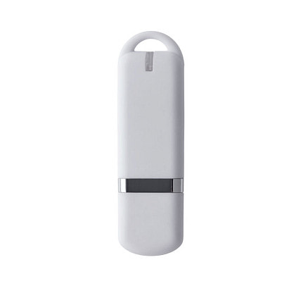 Флеш накопитель USB 2.0 Memo 16GB, пластик Софт Тач, белый/белый