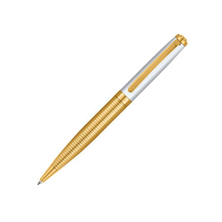 Ручка шариковая Pierre Cardin GOLDEN, золотистый и белый. Упаковка B