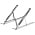 Подставка для ноутбука и планшета Scaffold Light ver.2, металлик_металлик
