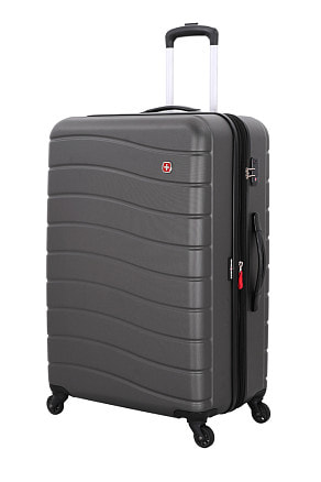 Чемодан SWISSGEAR ALVERSTONE, серый, AБC-пластик, 51,5 x 31 x 77 см, 96 л