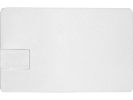 Флеш-карта USB 2.0 16 Gb в виде пластиковой карты Card, белый