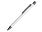 Ручка шариковая металлическая Straight, белый_БЕЛЫЙ