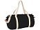 Хлопковая сумка Barrel Duffel, черный/бежевый small_img_1