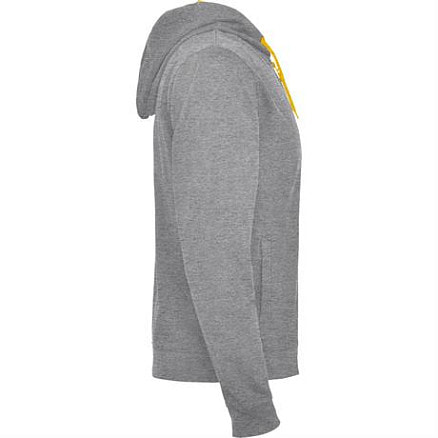 Толстовка FUJI мужская, heather grey/fluor orange