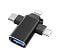 Переходник (адаптер) OTG 4 в 1 (micro USB, Lightning, Type C, USB A, speed up to 5 gigabit small_img_1