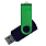 Флеш накопитель USB 2.0 Twister Сolor Mix 16GB, пластик Софт Тач/металл, черный/зеленый_ЧЕРНЫЙ 12