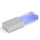Флеш накопитель USB 2.0 Кристалл, металл/стекло, прозрачный/серебристый, подсветка синим, 32 GB small_img_1