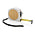 Рулетка Bamboo из переработанного пластика RCS, 5м/19 мм_белый