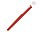 Ручка металлическая роллер Brush R GUM soft-touch с зеркальной гравировкой, красный_КРАСНЫЙ