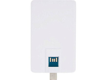 Duo Slim USB-накопитель емкостью 64ГБ и разъемами Type-C и USB-A 3.0, белый