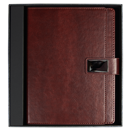Ежедневник Alfa Brandy Business Edition B5 коричневый, в подарочной коробке