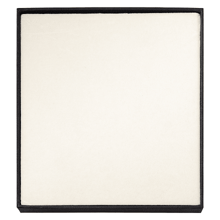 Коробка подарочная, размер 16*14*2 см, Solution Superior Linen, черная, бежевый ложемент под индивидуальную вырубку