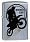 Зажигалка ZIPPO с покрытием Street Chrome, латунь/сталь, серебристая, матовая, 38x13x57 мм_СЕРЕБРИСТЫЙ