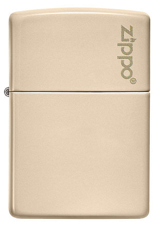 Зажигалка ZIPPO Classic с покрытием Flat Sand, латунь/сталь, бежевая, глянцевая, 38x13x57 мм