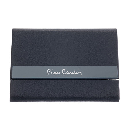Визитница Pierre Cardin. Корпус - иск.кожа. Размер 9,5 х 6,6 х 1,4 см, черный