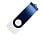 Флеш накопитель USB 2.0 Twister Color Mix 16GB, пластик Софт Тач/металл, белый/темно-синий_БЕЛЫЙ